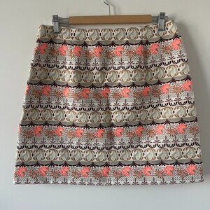 LOFT Women's Paisley Pattern Shift Skirt